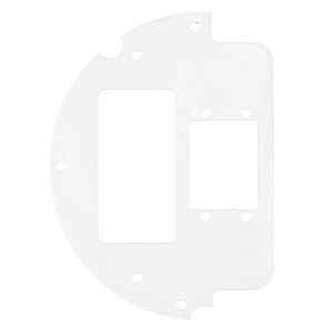 Recessed 6" Series, Sub Plate, 60% Left Side, (2) Extron® AAP Opening, (2) Extron® MAAP Opening