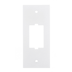 Recessed 8" Series, Sub Plate, Center, Single Gang, (1) 1-Unit iSTATION Opening