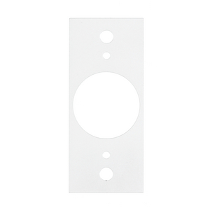 Recessed 8" Series, Sub Plate, Center, Single Gang, (1) 1.60" Opening