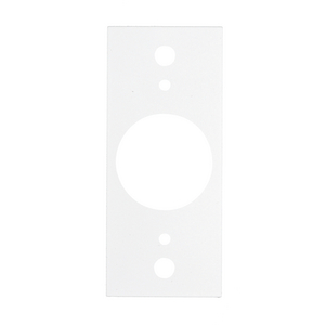 Recessed 8" Series, Sub Plate, Center, Single Gang, (1) 1.40" Opening