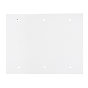 Recessed 8" Series, Sub Plate, Center, Three Gang, Blank