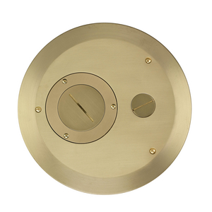 Furniture Feed 8" Series, Furniture Feed Cover, Brushed Brass Plated