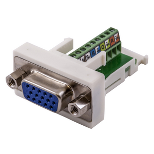 15 Pin D-Sub SVGA Connector, Screw Terminal