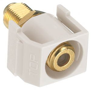 Connectors, Snap-Fit, F-Style, Recessed, Office White