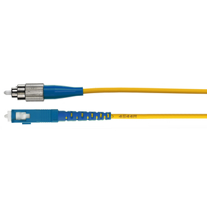 Fiber Optic Connectors, Patch Cords, Riser Rated, Single Mode, Simplex, FC-SC, 3 Meter Length