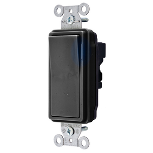 Industrial/Commercial Grade, SNAPConnect Series, Decorator Switches, Illuminated Single Pole, 20A 120/277V AC, North American.
