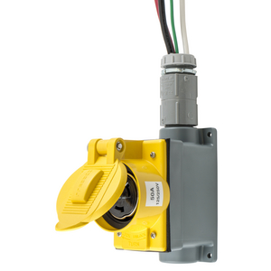 Temporary Power Products, Spider II Portable Power, Cable Sets and Receptacles, Wall Receptacle, 50A 125/250V