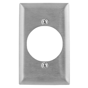 Wallplates and Boxes, Metallic Plates, 1- Gang, 1) 2.15" Opening, 430 Stainless Steel