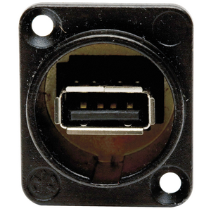 Connectors, USB Feed Thru, Panel Mount, 10 Pack