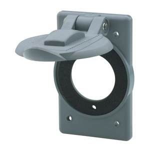 Wallplates and Boxes, Weatherproof Covers, 1- Gang, For Small Flanged Devices, Standard Size, Cast Aluminum