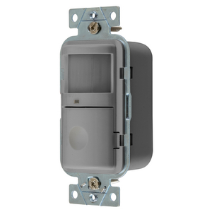 Lighting Controls, Occupancy/Vacancy Sensors, Wall Switch, Passive Infrared Technology, 120/277V AC, Gray