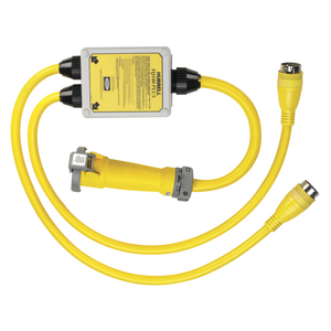 Marine Wiring Products, "Y" Splitter for Power, Reverse Adapter, 100A 125/250V, Yellow
