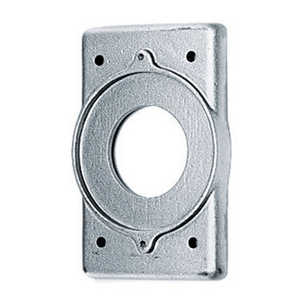 Wallplates and Boxes, Non-Weatherproof Covers, 1-Gang, 1) 1.60" Opening, Standard Size, Cast Aluminum, Without Lift Cover