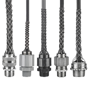 5-Piece Cable Pulling Sock Set, 304 Stainless Steel Wire Mesh Grips For