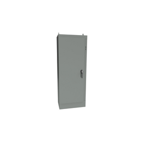 NEMA 4 1-Door Freestanding KwikHinge™ Enclosure with Removable Pin Hinge Disconnect 72X33.5X18 Carbon Steel - Gray