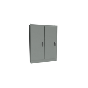 NEMA 4 2-Door Freestanding Removable Pin Hinge Disconnect 72X77.7X24 Carbon Steel - Gray