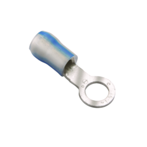 Radiation Resistant Insulated Ring Terminal For 16 - 14 AWG (Nickel Plated)
