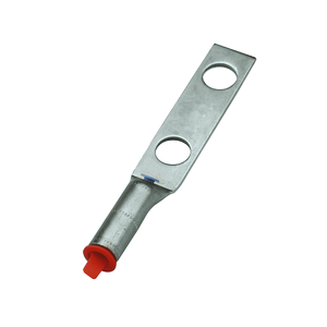 YGA282NW Compression Grounding Lug, 4/0 AWG Cu, 2-Hole, 1/2" Stud, 1-3/4" Spacing, Hot Tin Dipped