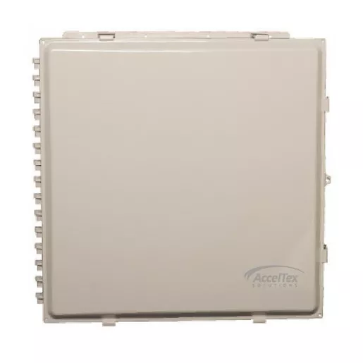 Image of ATS-00417 24x24x10 Polycarbonate Enclosure with Solid Door, Latch Lock and Cord Grip