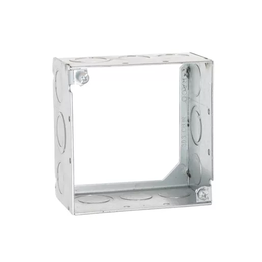 Image of 207 4 in. Square Extension Ring, Welded, 2-1/8 in. Deep, Six 1/2 and Six 3/4 in. KO's