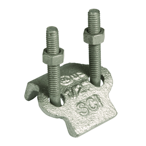 Trade Size Hubbell-Raco 2304EC Hubbell-Raco Conduit Clamp 1In Malleable Iron, Edge Type Pack of 25