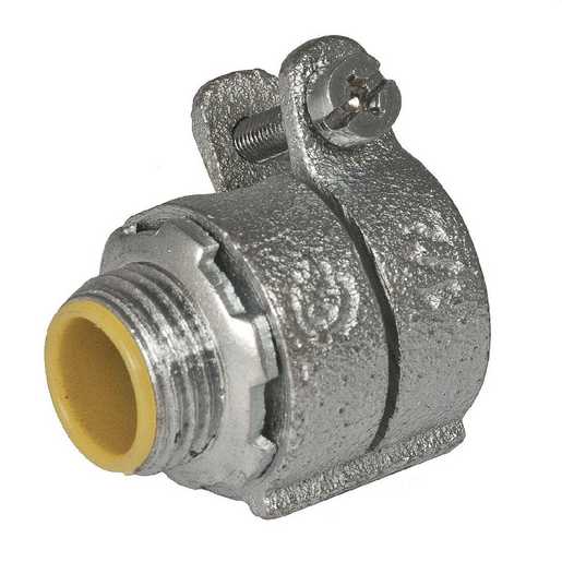 Connettori A Compressione Per Tubo Flessibile Metallico 2,5 Cm – Hubbell-Raco 2194, Zinco Pressofuso, Confezione Da 10