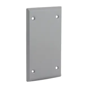 Image of 5174-0 1-Gang Weatherproof Cover, Vertical/Horizontal , Box Mount, Blank, Gray