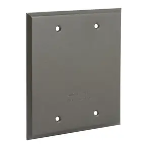 Image of 5175-2 2-Gang Weatherproof Cover, Blank, Bronze