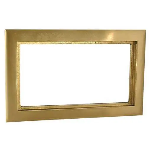 Image of 6294 3-Gang Rectangular Carpet Flange, Brass