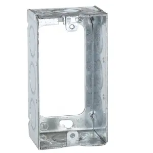 Image of 653 4 in. x 2 in. Handy Box, Welded, 1-1/2 in. Deep, Eight 1/2 in. KO's