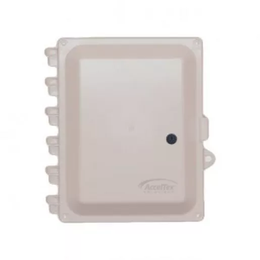 Image of ATS-00476 8x6x4 Polycarbonate Enclosure with Solid Door, Key Lock and No Holes