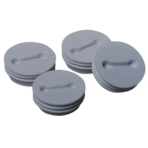 Image of 5271-0 Weatherproof Closure Plug, 1 in. NPT, Gray, 75 Polybags of 4