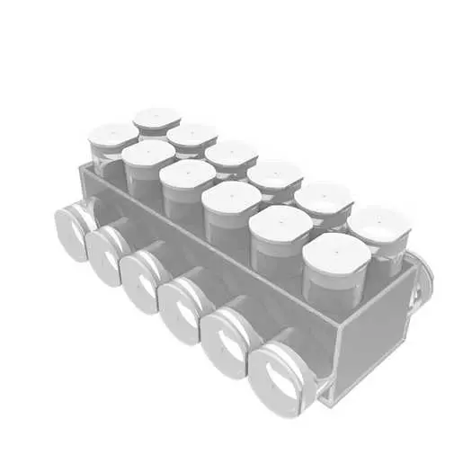 Image of BIBD7506HD BIBD7506HD, Double Sided Heavy Duty Clear Insulated Six Conductor Mult-Tap Connector