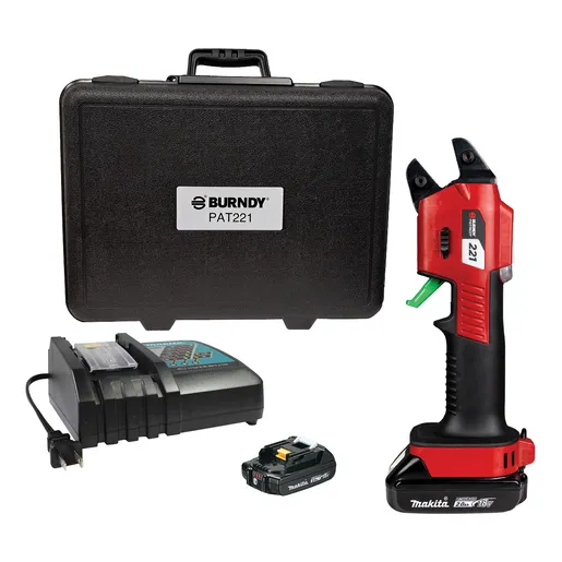 Image of PAT221B02A2 PATRIOT® PAT221 Small Terminal Battery Crimper, (2) 2.0Ah 18V Li-ion Batteries, 120V-AC Charger, Hard Case, No Dies