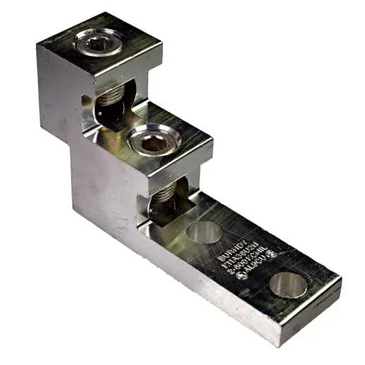 Image of K11A36U2N K11A36U2N, 1/2" diameter stud holes spaced 1-3/4" on center (NEMA-spacing), 600 Volt Rated, Aluminum, Tin plated