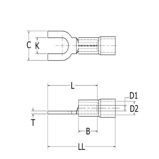 Vinyl Ring Terminal For 12 - 10 AWG | TP1010 | Burndy