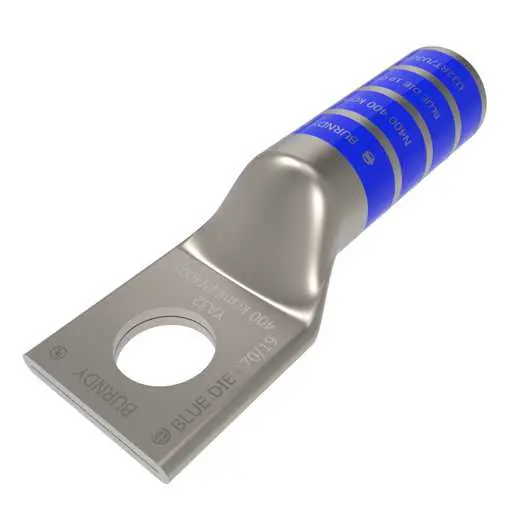 Image of YA32 YA32, Compression Terminal, 400 kcmil Cu, 1-Hole, 5/8" Stud, Long Barrel