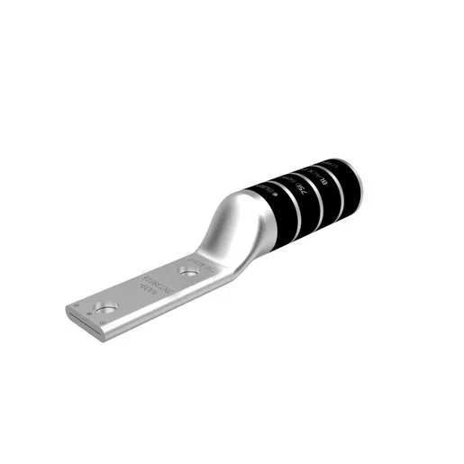 Image of YA392NNT YA392NNT, Cu Compression 2-Hole, 1/2" Stud, 1-3/4" Spacing, Long Barrel, 750 kcmil