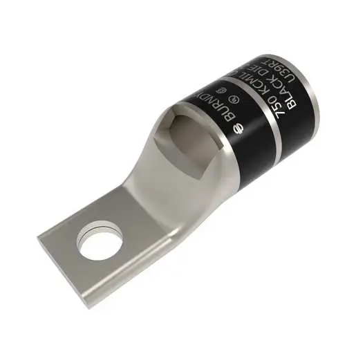 Image of YA39LNT38 YA39LNT38, Compression Terminal, 750 kcmil Cu, 1-Hole, 3/8" Stud, Narrow Tongue