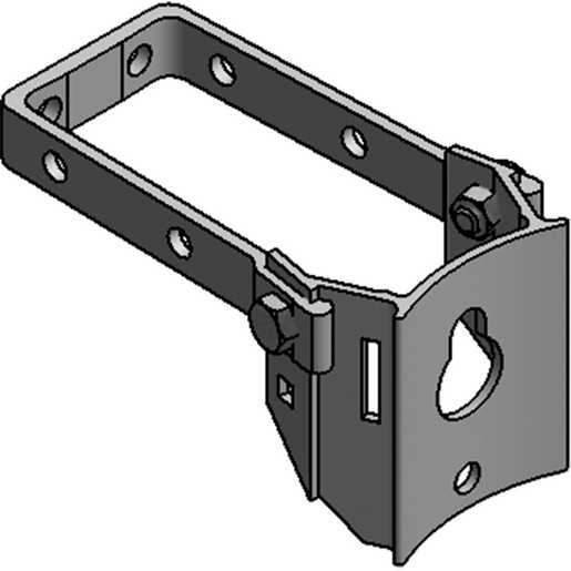 BASOCL9 Equipment Mounts Aluminum Standoff Brackets BASOCL9 Hubbell