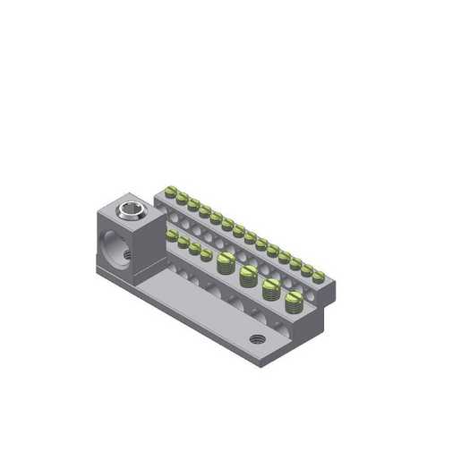 Aluminum Neutral Bar Assemblies SNB2642 Connector Manufacturing
