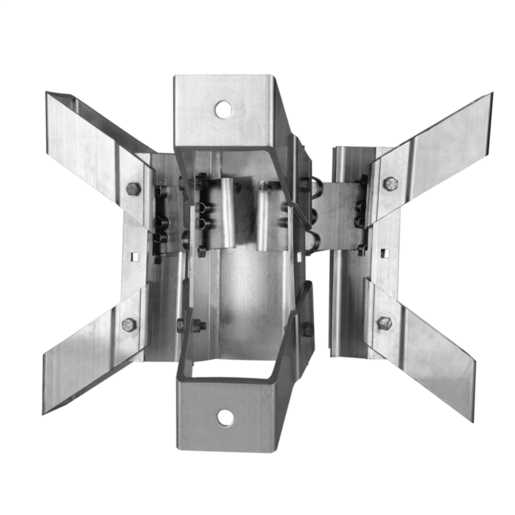 TRANSFORMER BRACKET, 3POSITION, ALUMINUM BANDED STYLE with NEMA A LUG SPACING for 73/4in to 12