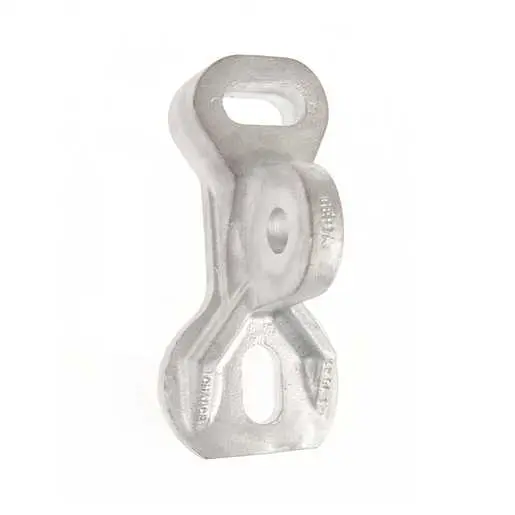 Image of GEP7A POLE EYE PLATE GUY ATTACHMENT, 42,000lbs RATED STRENGTH, 15/16in CLEVIS PIN HOLE, MOUNTS with 7/8in BOLTS