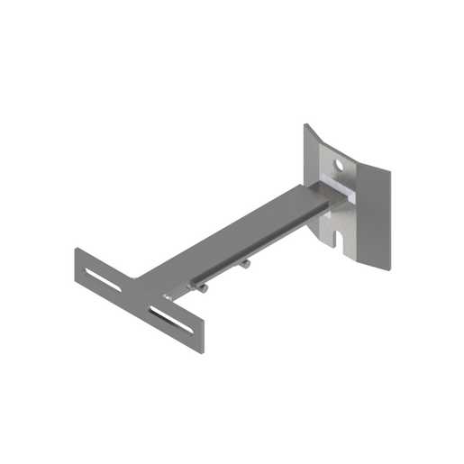 CONDUIT BRACKET, STEEL, 12in to 18in ADJUSTABLE POLE OFFSET