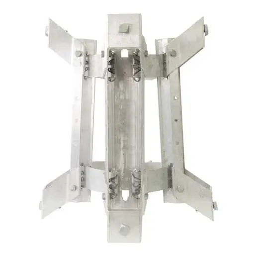 Image of C15M39 TRANSFORMER BRACKET, 3-POSITION, ALUMINUM BANDED STYLE with NEMA A and B LUG SPACING for 7-3/4in to 12-1/4in DIA. POLES