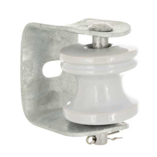 SPOOL INSULATOR SECONDARY CLEVIS, w/GRAY ANSI 53-2 INSULATOR ...