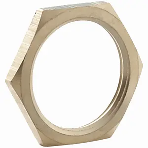 Image of LNZ10-075NPT LNZ10-075NPT - LNZ Series - Brass Locknut - For Use With Cable Connectors - Hub Size 3/4 Inch NPT