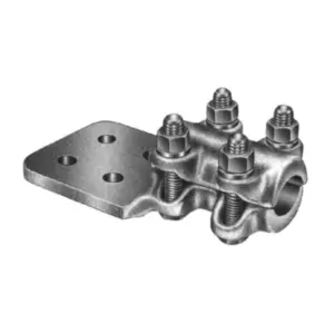 Image of KA31U2N KA31U2N, AL Set Screw Connector, #6 Str-350 kcmil, 2-Holes, 1/2" Stud, 1.75" Spacing, Dual Rated Cu/Al