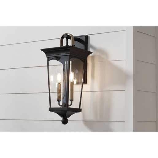 Chatsworth Collection Black TwoLight Medium Wall Lantern P560183031