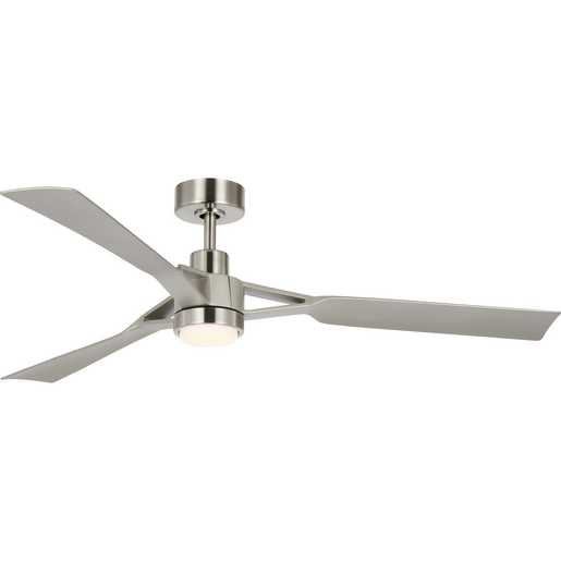 Belen Collection 60-in Three-Blade Brushed Nickel Modern Ceiling Fan ...